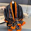 Women 180*90cm Fashion Beautiful Soft Silk Scarves Female Lady Shawl Hijab Wrap Foulard Bandanna Muffler Beach Pareo