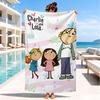 Lola Adventure Beach Towel, Super Soft Microfiber, Perfect Gift for Her/Him, Birthday, for Pool, Beach, Travel, Decor Beach Party