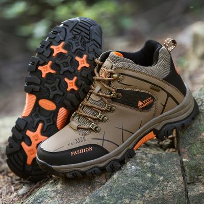 Men's Hiking Climbing Shoes Professional Waterproof Hiking Boots Large Size Shoes Non-slip Snow Boots