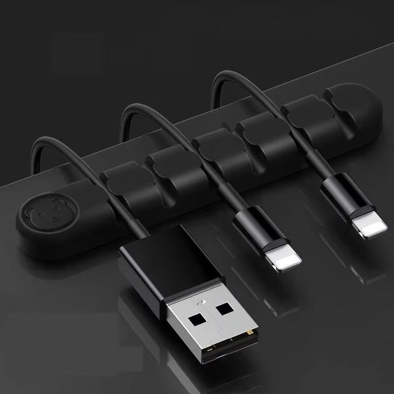 46 Wire Slot Usb Cable Organizer Management Wire Holder Cable Winder Tidy Silicone Clips For Mouse Keyboard Earphone Protector
