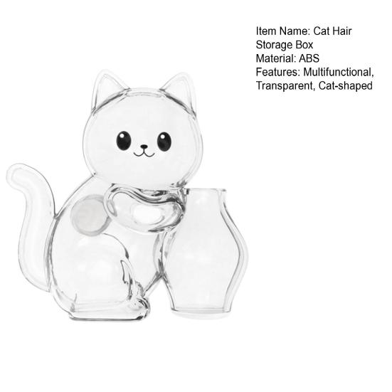 Cat Hair Capsule Cat Transparent Vase Fridge Whisker Holder Magnet Cat Hair