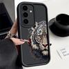 Tiger Head Phone Case For Samsung Galaxy S25 S22 S21 S24 S20 S23 FE Note 20 Plus Ultra A35 A15 A25 A55 Silicone Protect Cover