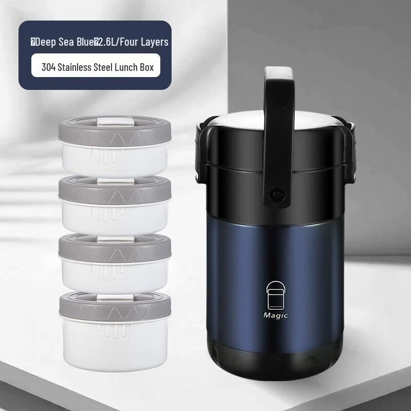 Wutuo Insulated Lunch Box with Independent Compartments
