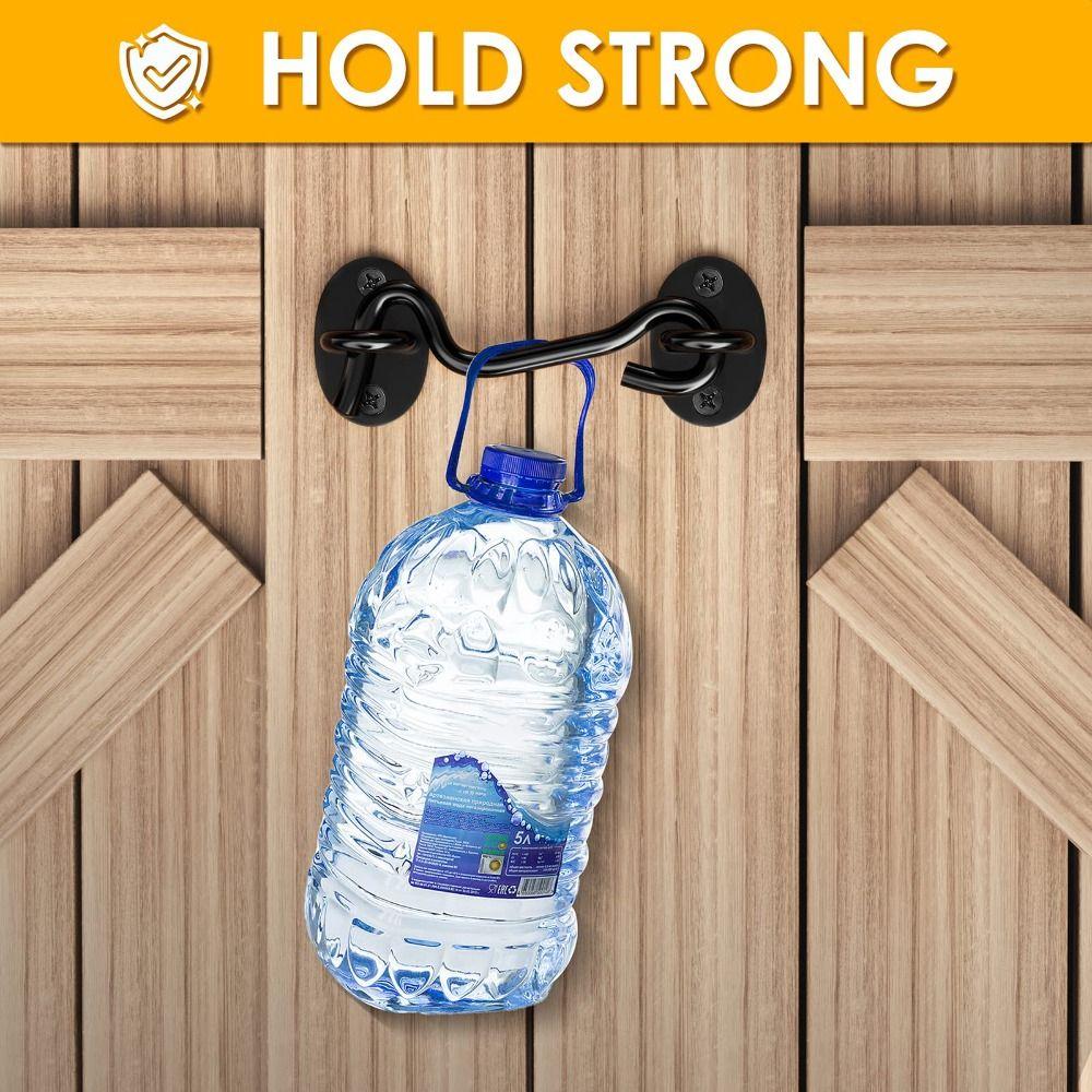 Heavy Duty Hardwar 4 Inch Gate Lock Screen Latches Gate Latch Barn Door Lock Hook and Eye Latch