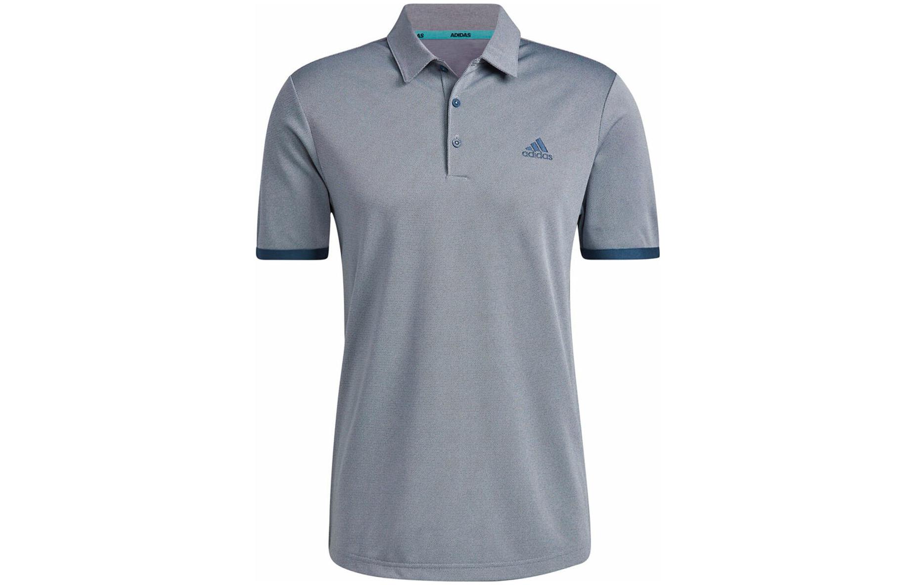 Adidas Polo Shirts Men s White Navy Blue Polo Collar Moderate Straight Fit HF6109 S