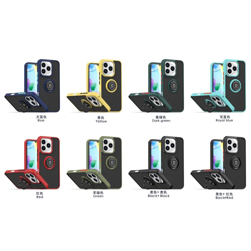 Armor Shockproof Matte Case For Honor 400 Lite 5G Cover Ring Magnetic Stand Holder Back Shell Coque Fundas