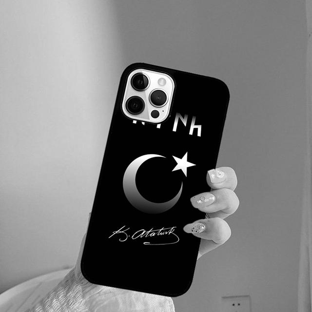 Mustafa Kemal Ataturk Signature Phone Case Cover for iPhone 17 Air 16 15 14 13 11 12 Pro Max Plus Shell Coque