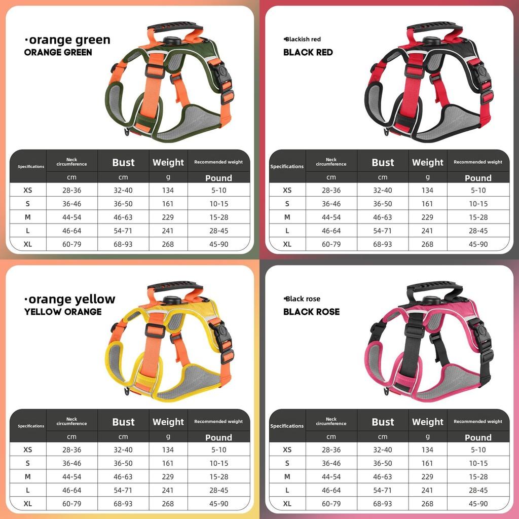Pet Nylon Reflective Harness With Leash For Small Dogs And Puppies