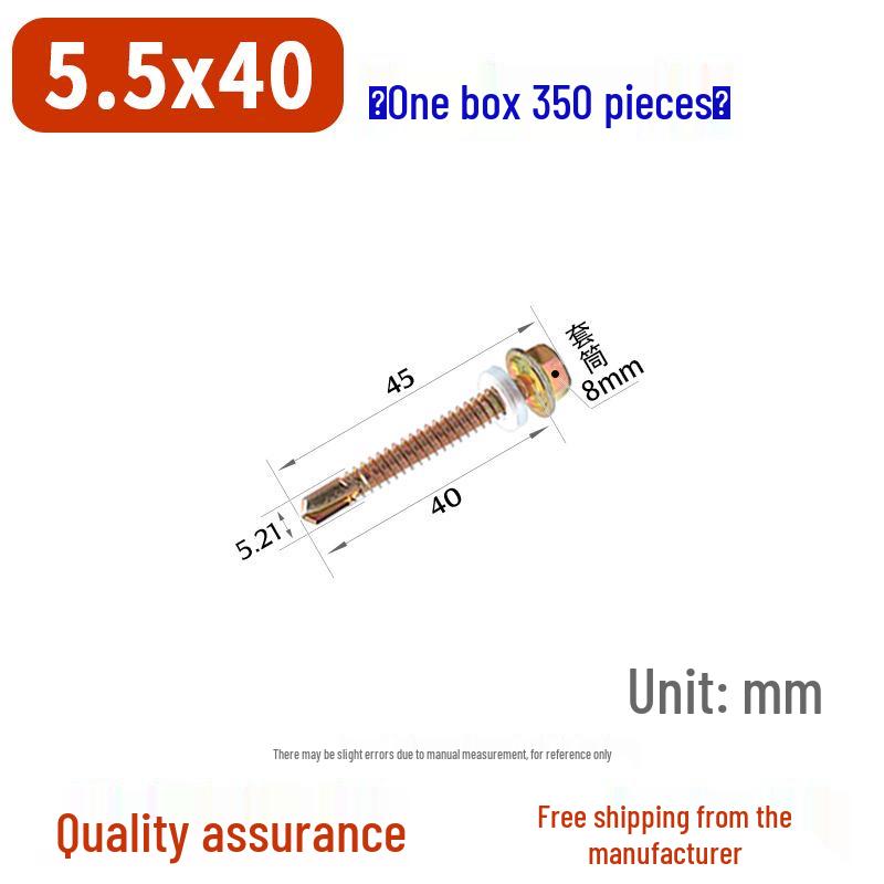 Sechskant-Selbstbohrschraube für Farbstahl und Dachziegel aus Harz mit verlängerter Bohrspitze