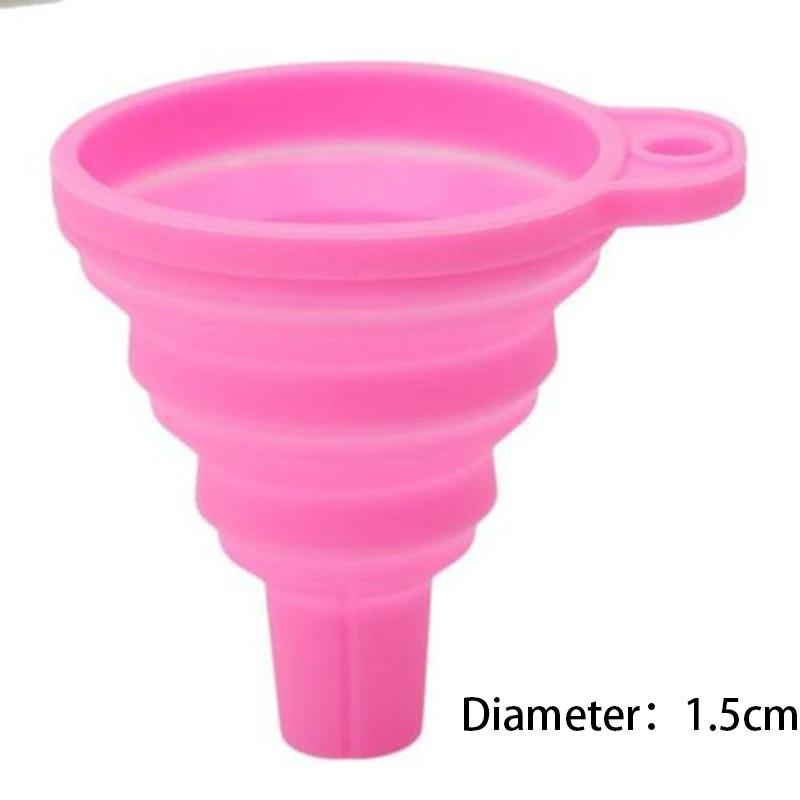 Silicone Funnel Telescopic Mini Portable Folding Fuel Funnel, Multifunctional Fuel Funnel for Cars and Motorcycles Accessories