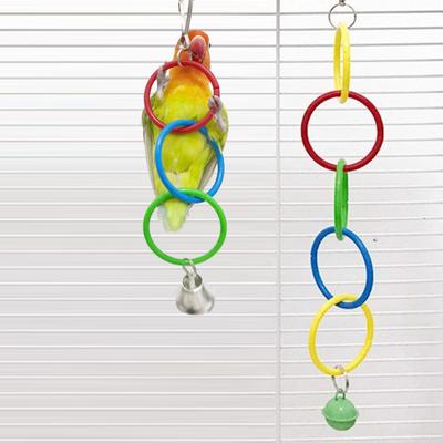 Parrot Climbing Ring Toy Bite-Resistant Plastic Swing for Cockatiels Climbing Bird Accessory