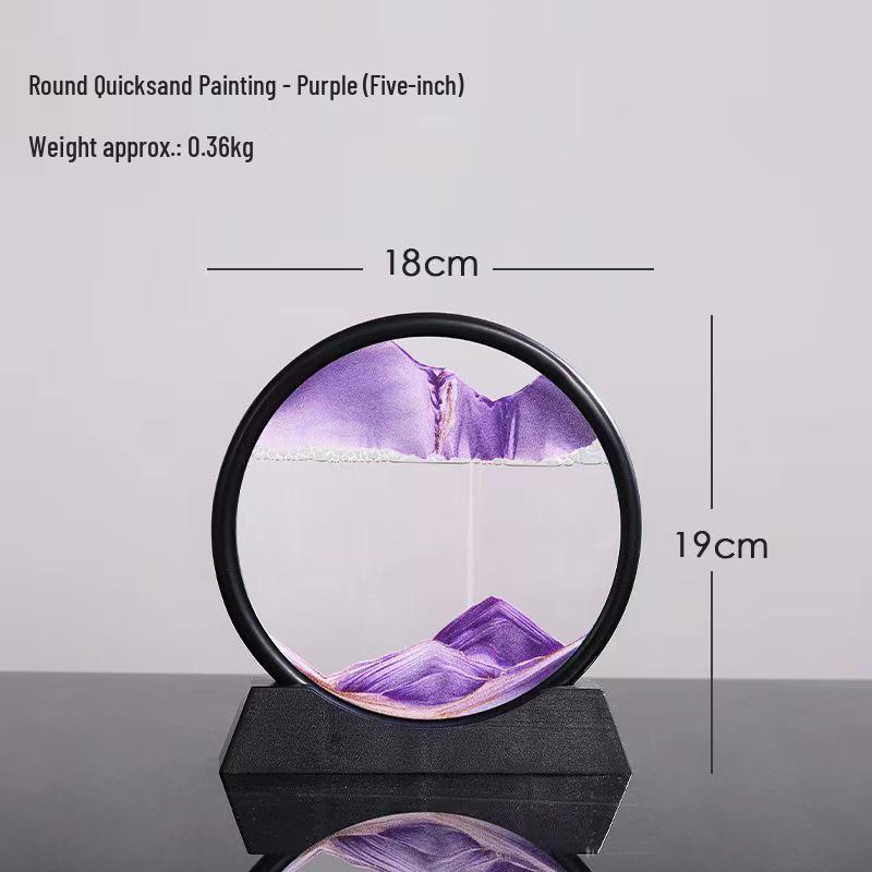 

3D Песочные часы с зыбучим песком: Стереоскопическое настольное украшение для декора офиса и дома