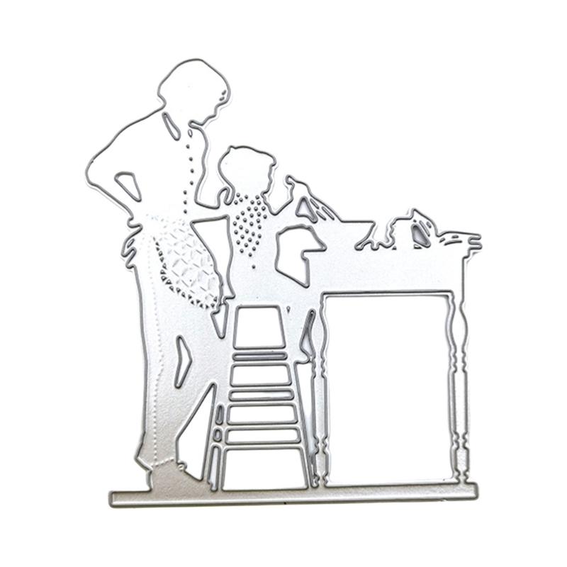 Father Day Metal Die Cuts Mother Day Cutting Dies Cut for DIY Photo Scrapbooking Card Album Stencils Embossing Molds