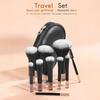 10/12Pcs Mini Makeup Brush Set Powder Eyeshadow Foundation Blush Blender Concealer Beauty Portable Makeup Tool Brush Travel Kit