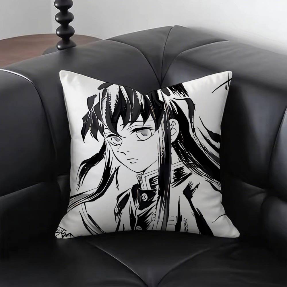 

Muichiros TTokitos Pillow Case Fashion Square Pillowcase Bedroom Sofa Room Ins Decoration Leisure 40x40cm16x16in