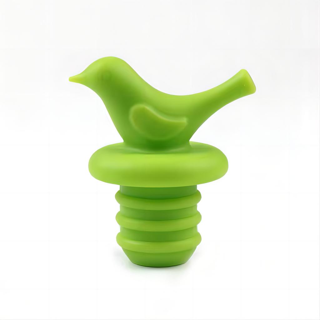 Bird Shaped Silicone Wine Bottle Stopper Reusable Airtight Seal Plug for Wine Bottles and Beverage Containers Kitchen Bar Accessories