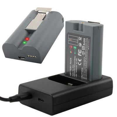 Dual-Port Battery Charger DC 5V Dual Port Charging Station Ring Battery Charger Dock for Spotlight Cam Battery