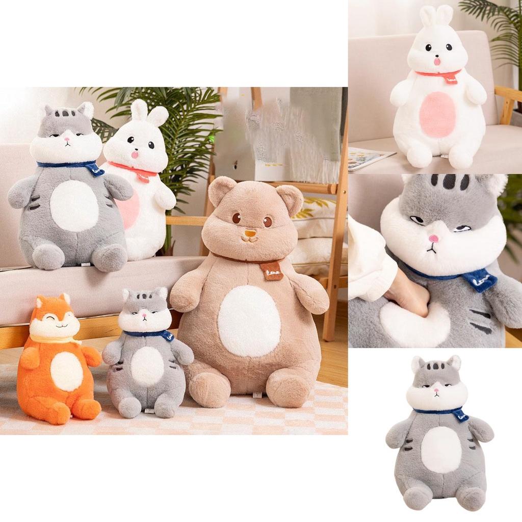 Soft And Cuddly Stuffed Animal Customizable Vivian Bear Leo Fox O Bubble Rabbit And Winky Cat 60cm Height