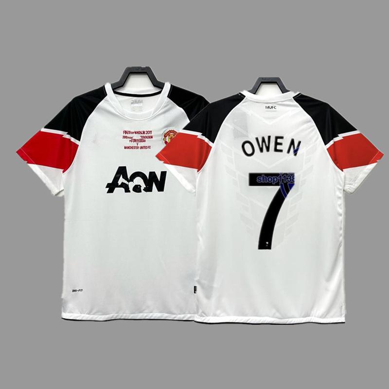 Man L Retro Jersey Football Jersey No. 7 Beckham Cantona C Ronaldo Rooney Giggs Jersey