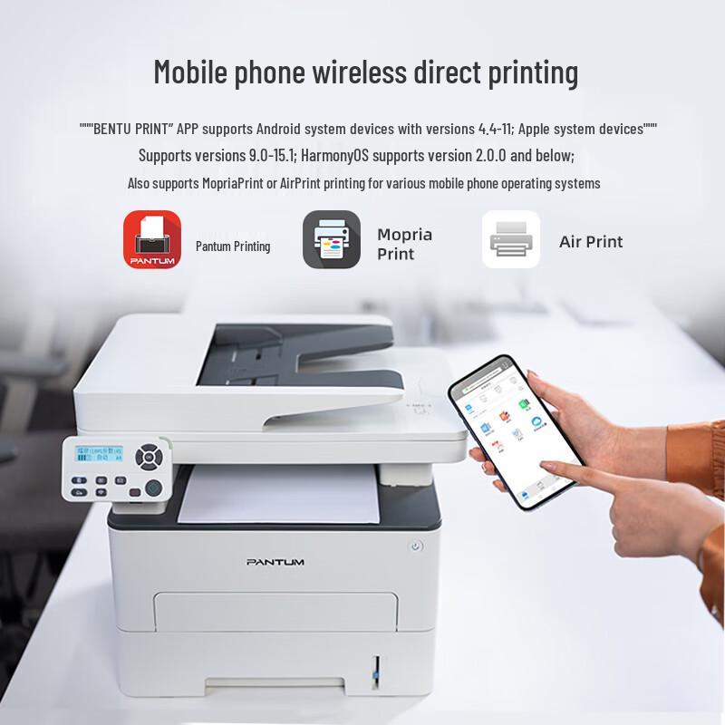 Pantum M7160DW Black & White A4 Multifunction Laser Printer CN plug (adapter included)