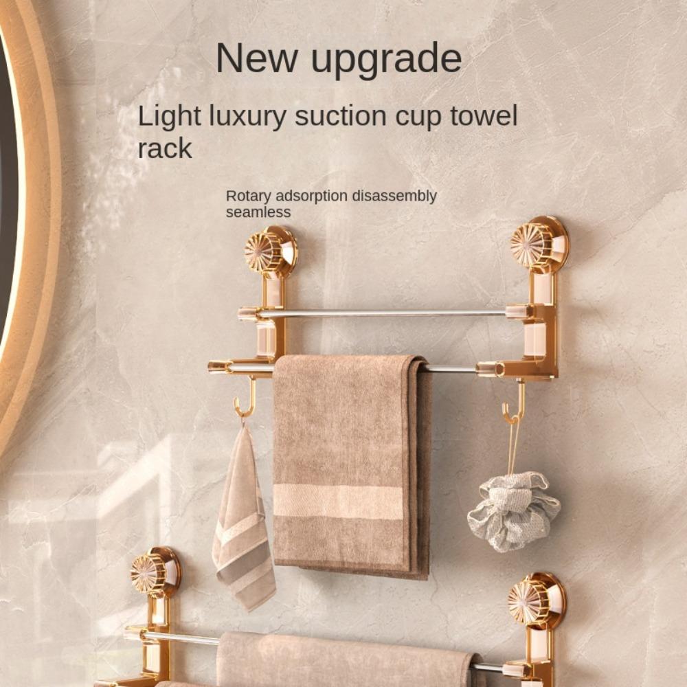 

Полиця для ванної кімнати, що не має ударів, настінна стійка для рушників. Нова вішалка для рушників у ванній кімнаті сірий