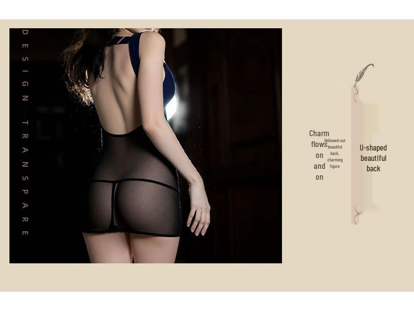 Flirty Dessous Pure Desire Flugbegleiterin Uniform Nachtwäsche Set