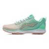 Li Ning Badminton Shoes Fabric Synthetic Leather Gradient Non-Slip Wear-Resistant Low-Top Women Sneakers Fluorescent-Green AYTP022-4