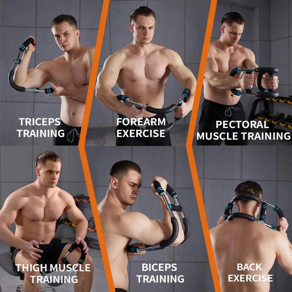 Adjustable Arm Trainer Portable Home U-Shaped Wrist Strength Exerciser Chest Expander,Shoulder Muscle Training Fitness Equipment