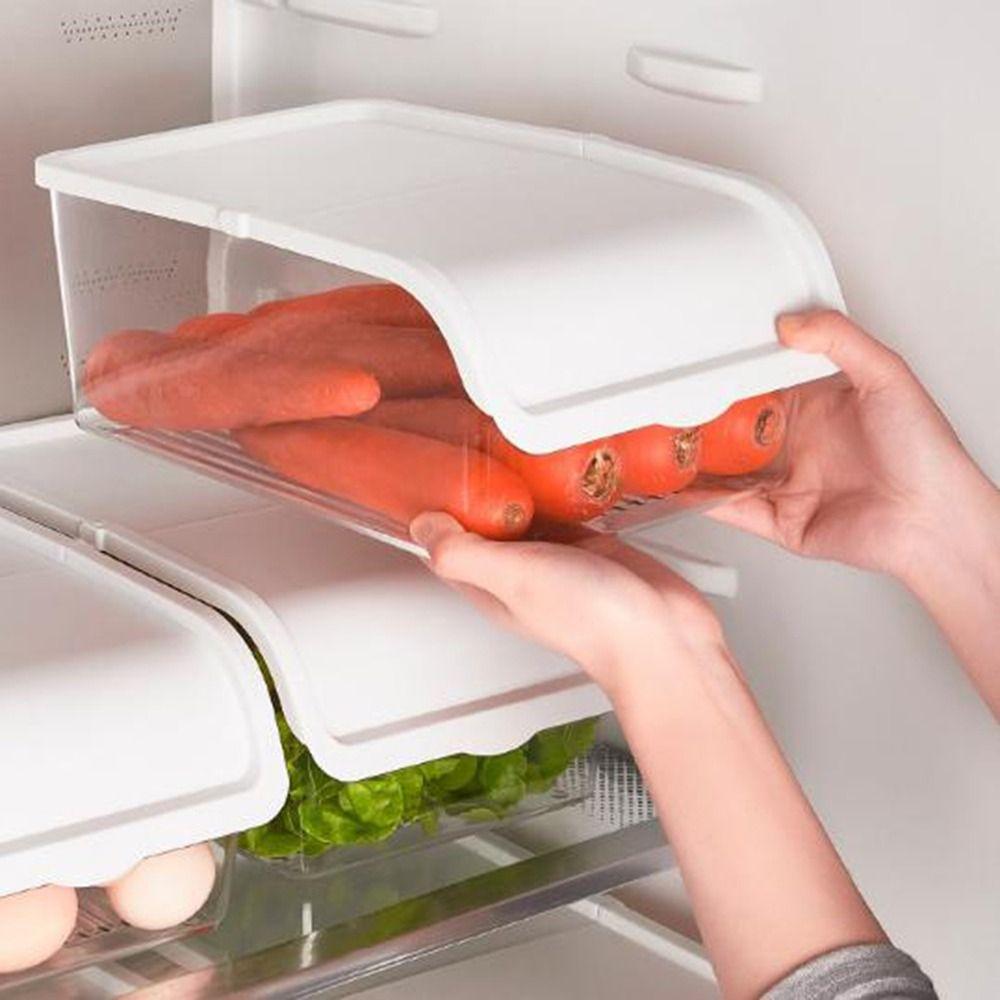 Boîte de rangement pratique en plastique pour service à thé Design à clapet Boîte de rangement étanche pour tasses Empilable avec couvercle Organisateur de bureau pour la maison