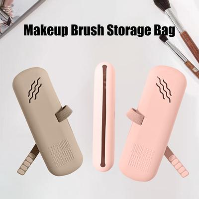 Silikon Make-up Pinsel Reiseetui Wasserdichtes Make-up Pinsel Reiseetui für Augenbrauenstift Lipliner Organizer