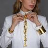 Vintage Abstract Metal Alloy Facial Charms Pin Brooches For Women Jewelry Exaggerated Coat Statement Brooch Accessory