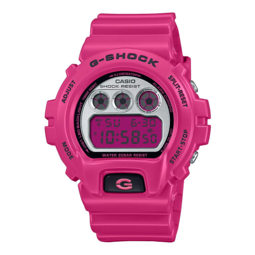 

Мужские часы Casio G-Shock CRAZY COLORS 2024 DW-6900RCS-4JF, Шокирующий розовый