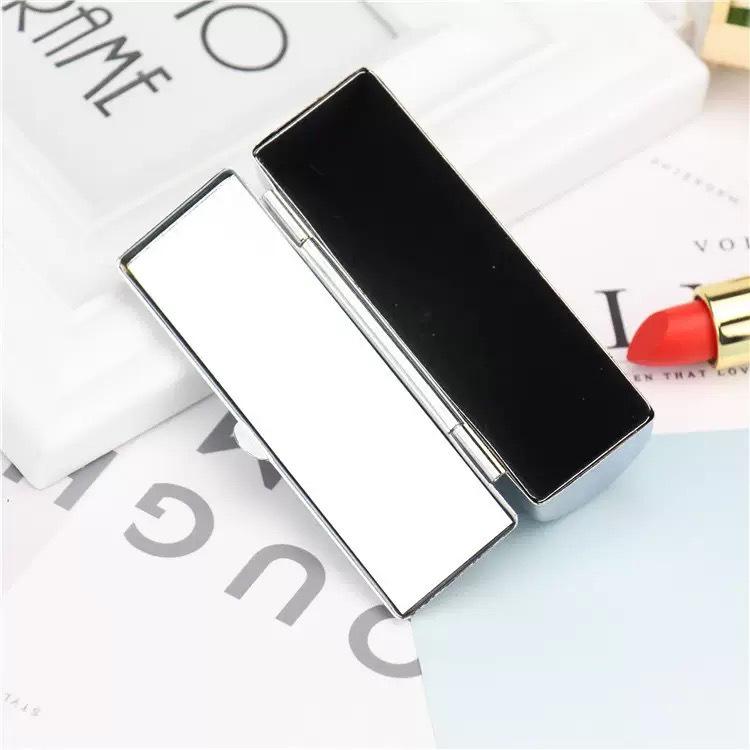 Scatola Organizer per Rossetti con Strass e Specchio Integrato - Custodia Mini Portatile da Viaggio.