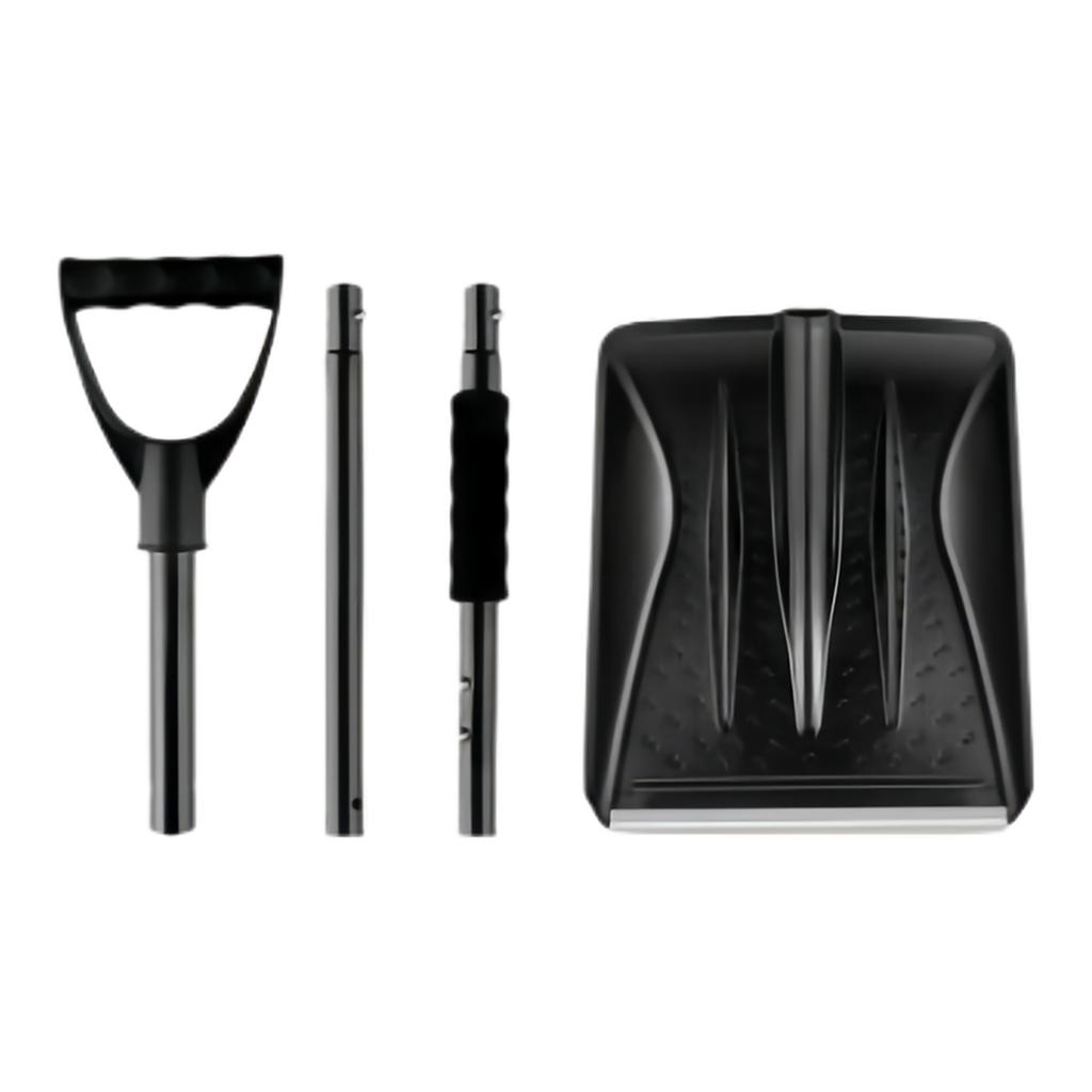Adjustable Car Snow Shovel Large Capacity Portable Survival Shovel Lightweight Telescopic Ice Shovel for Home Garden Camping