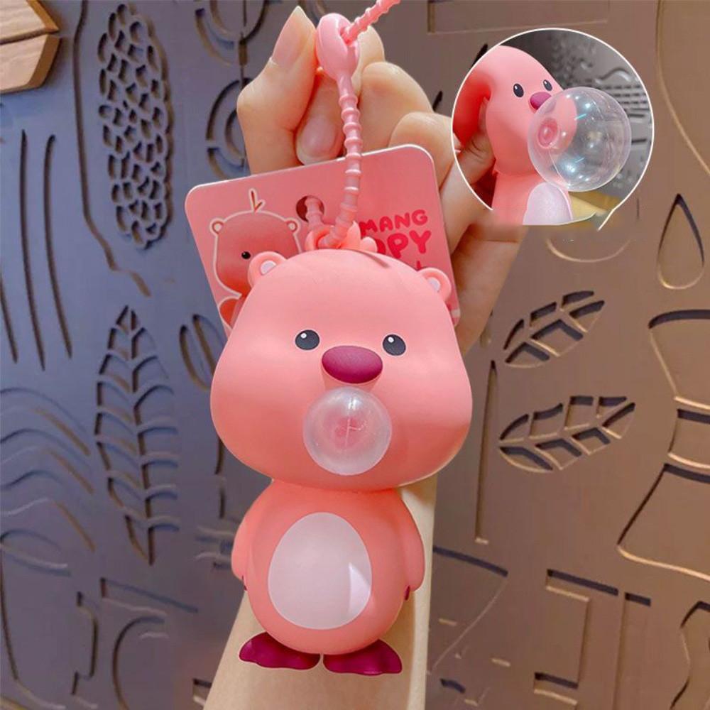 Capybara Bubble-blowing Squishy Toy Stress-relieving Doubles As A Keychain Fun for Decompression.