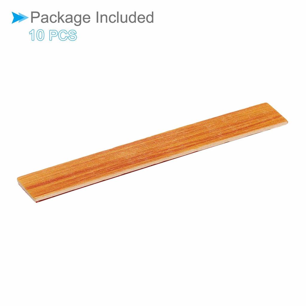 CoCud Dollhouse Flooring, 3.94" Long, Self-Adhesive Miniature Dollhouse Wood Flooring, Peel and Stick - (Use: Dollhouse Decor), Pack of 10