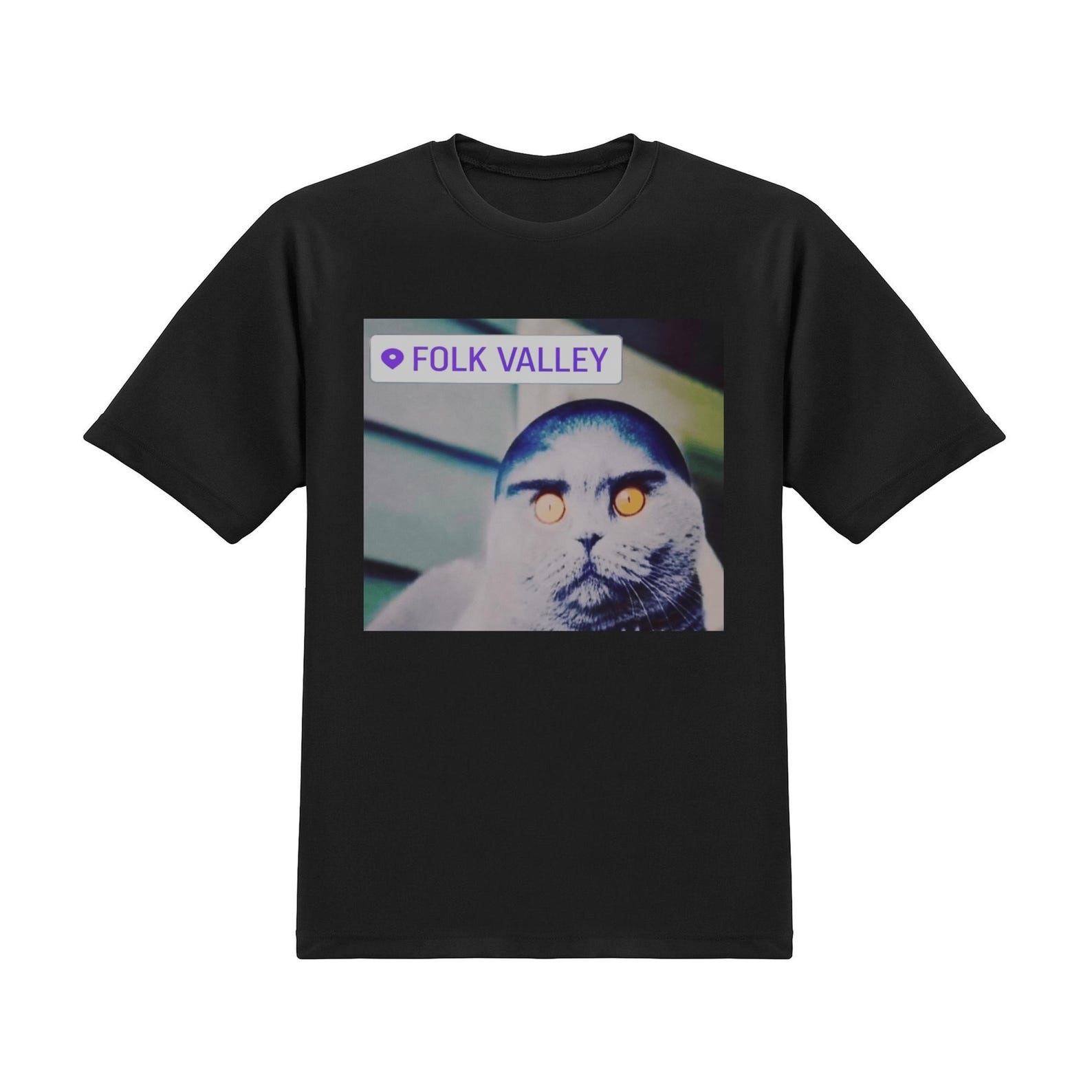 Folk Valley Cat Meme T-Shirt M
