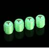 WDYEA1 4Pcs Car Luminous Tire Valve Caps Tyre Fluorescent Accessories For Tesla Roadster Model 3 Y S X Juguete Coil Bonina Cybertruck