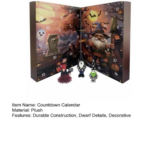 Yousheng Halloween Advent Calendar 2025 Gnome Countdown Calendar 24 Days Countdown To Halloween Calendar Ornament