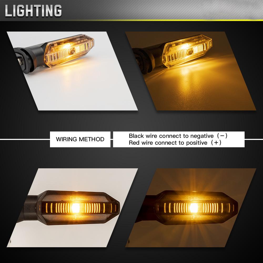 Motorcycle LED Turn Signal Light For HONDA CB500X CB500F CBR 600RR 650F CB650F CRF250L CRF300L NC 700 8MM Moto Indicator Lamp