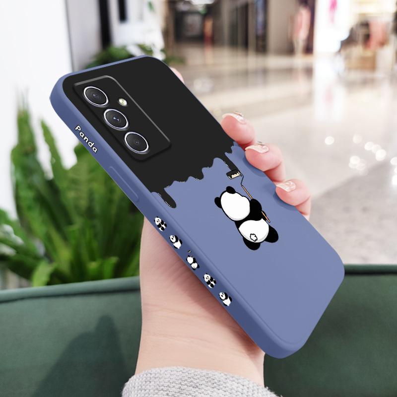 Paint Panda Phone Case For Samsung Galaxy A55 A35 A25 A15 A05 A05S A54 A34 A24 A14 A04 A04S A04E 4G 5G Cover