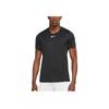 Nike Solid Color Logo Crew Neck T-Shirt Men Tops Black DD8317-010