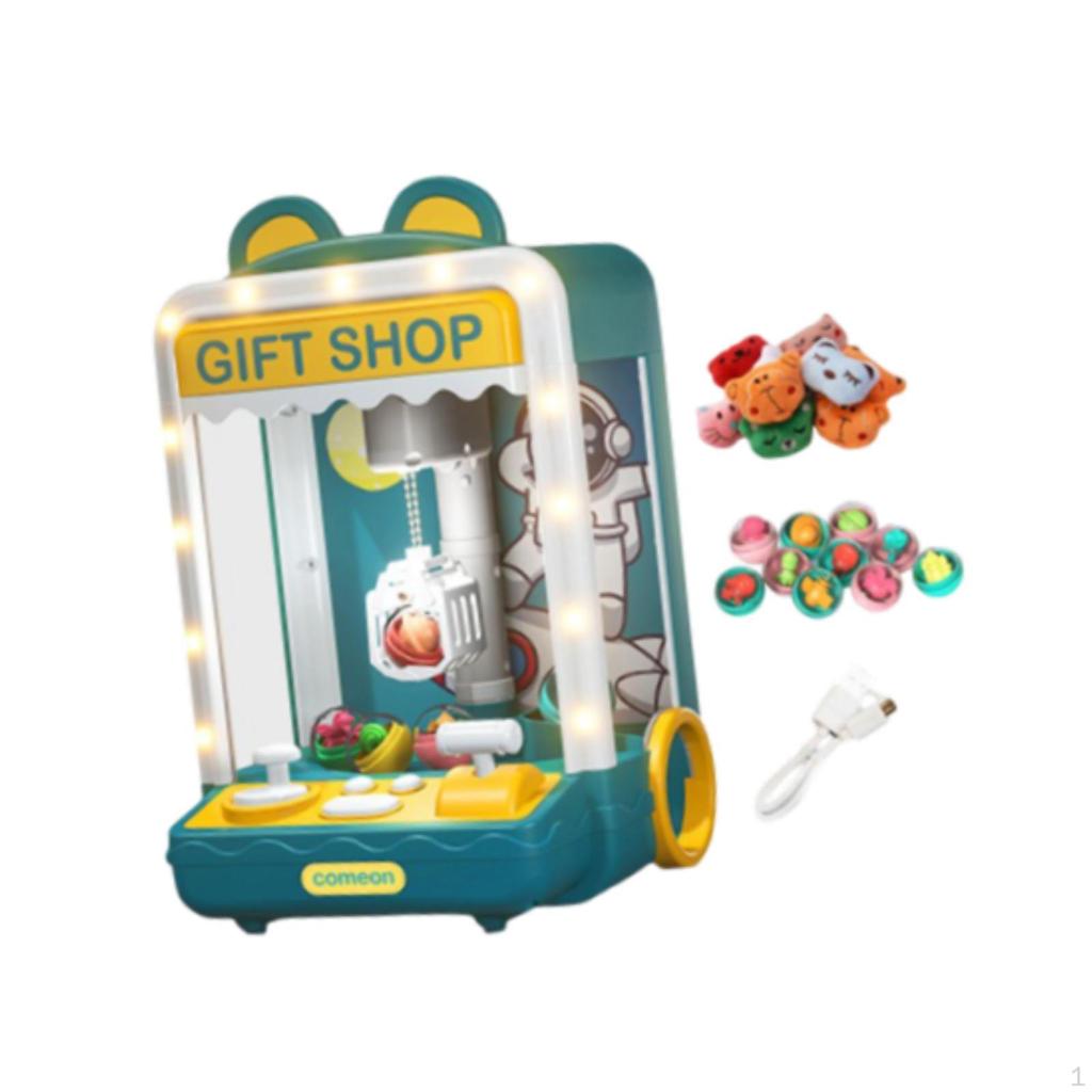 Claw Machine for Kids Arcade Game with 10 Dolls Capsule Toys,Gift,Candy Grabber Vending