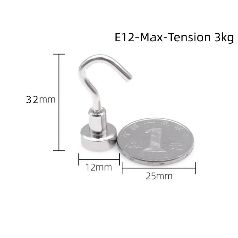 10PCS Strong Magnet Hooks Multi-Purpose Storage Hooks Home Kitchen Bar Storage Hooks Key Storage Hooks Bathroom Hangers