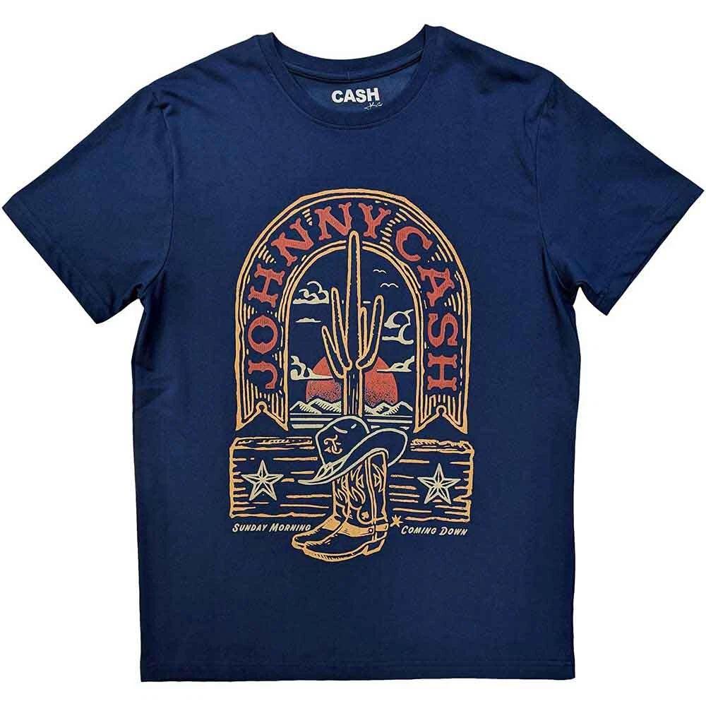 Johnny Cash Unisex T-Shirt: Sunday Morning (Medium) XL