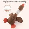 Linen Bird Dog Toy Wild Goose Squeaky Dog Chew Toy Interactive Stuffed Puppy Teething Toy for Dogs Cats Teeth Cleaning Hunting Instinct