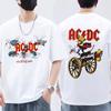 Pwr Up Welttournee Zweiseitiges Shirt Promi-maßgeschneiderte Kleidung Grafik-T-Shirts Street Fashion Kurzärmlig