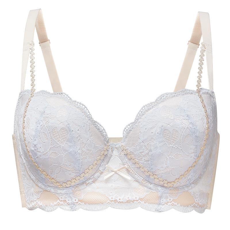 Large size underwear and large breasts are dedicated to gathering and anti-drooping sub-breasts, and the soft steel ring is supported by a breathable
