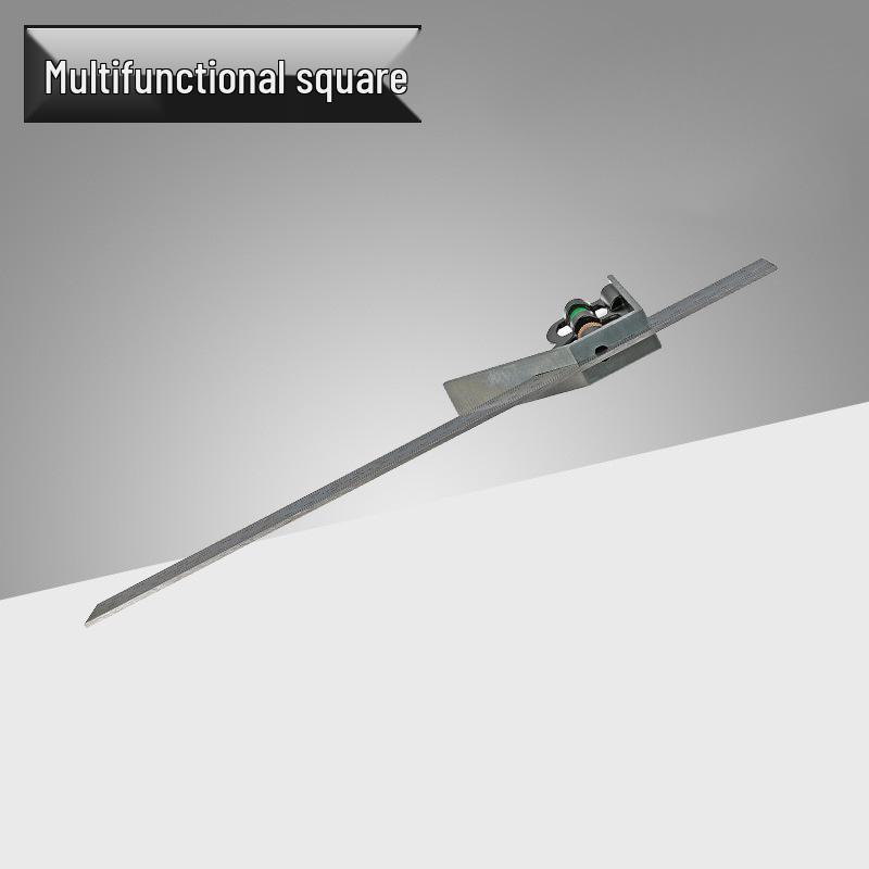 Aluminum Alloy Multifunctional Combination Square Ruler - 600mm Length, 300mm Movable Right Angle Ruler, Woodworking Angle Tool.
