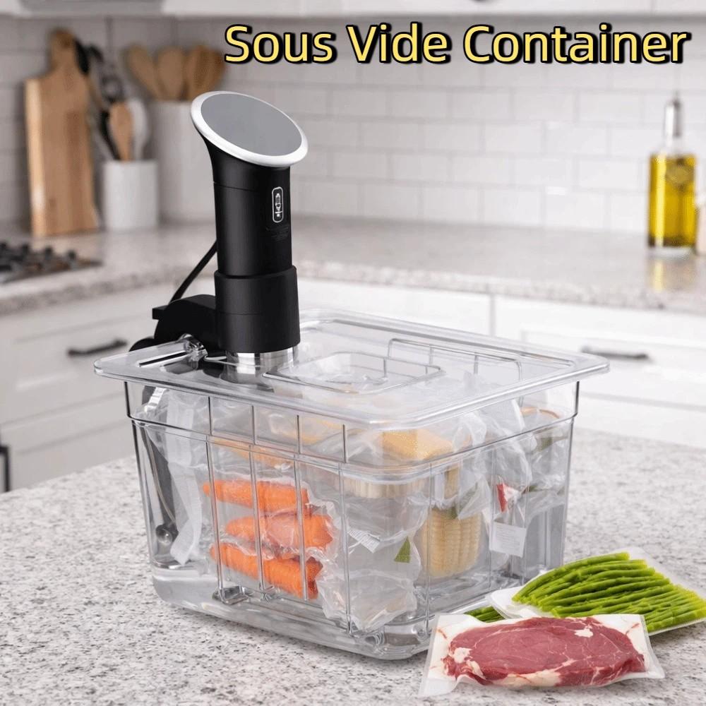 Kit de Panela de Cozimento Lento de Grande Capacidade com Tampa Máquina Sous-vide Tanque de Água Chef